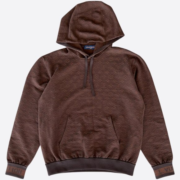 Louis Vuitton Brown Monogram Track Hoodie - Picture 1 of 8